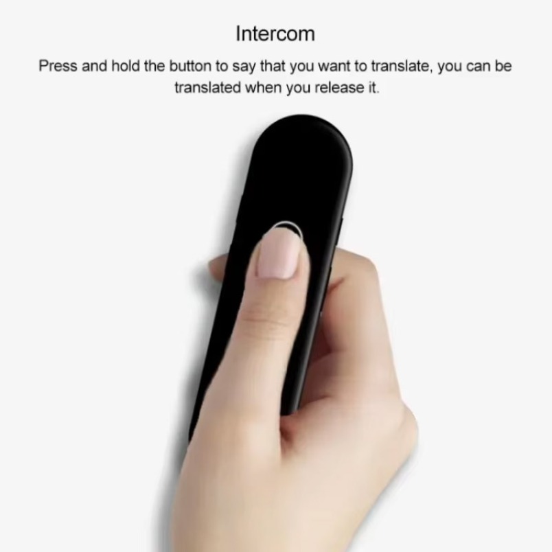 Portable Translator Device - Tragbarer Reiseübersetzer Bluetooth Sofort-Sprach- und Textübersetzer