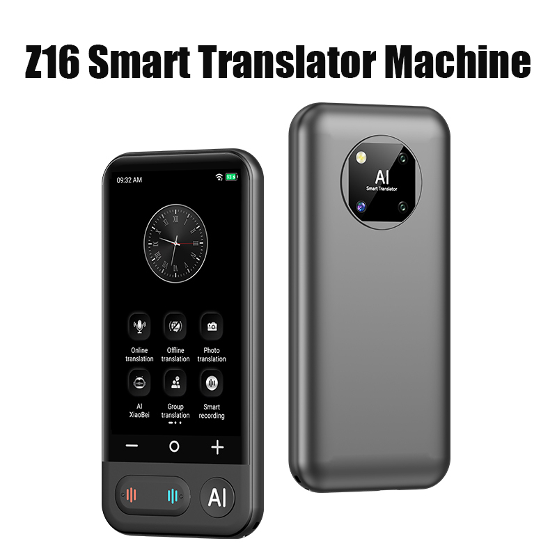 Portable Translator Device - Z16 Tragbare intelligente Übersetzermaschine, KI-Büro, präzise,