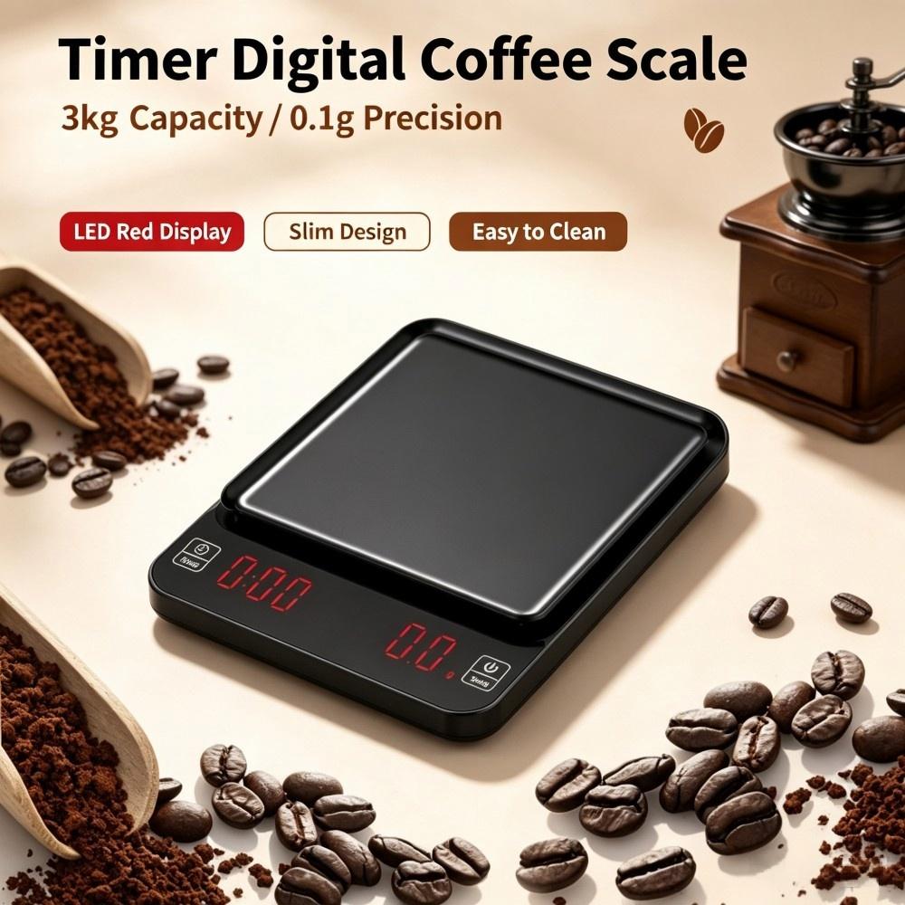 Electronics & Gadgets Charging Gocable 8 In 1 Edc 100W Cable - 3kg/0,1g Hochpräzise Digitale Kaffeewaage, LED Tragbare