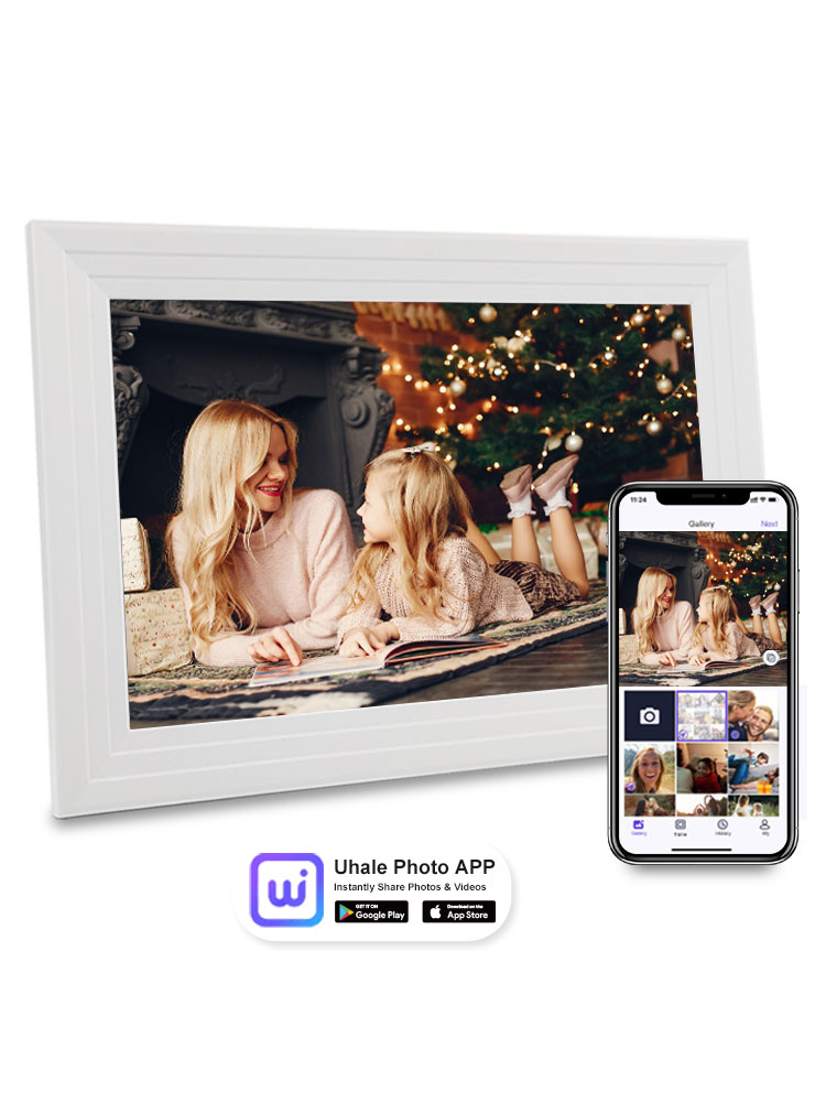 Digital Photo Frame Wifi - 10,1-Zoll-WiFi-Digitalfotorahmen Cloud Digitaler Bilderrahmen 1280*800 TFT-Touchscreen