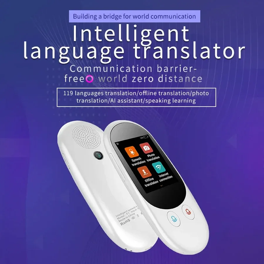Portable Translator Device - Offline F1 Smart Sofort-Sprachübersetzer Unterstützt 126