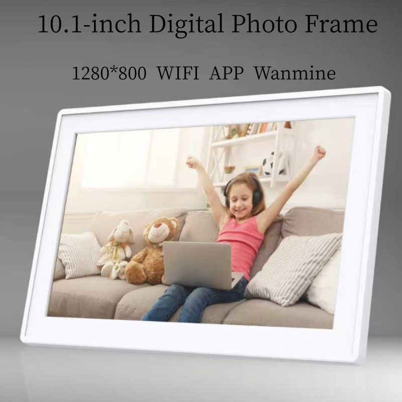 Digital Photo Frame Wifi - 10,1-Zoll Elektronischer Kalender Digitaler Bilderrahmen 1280