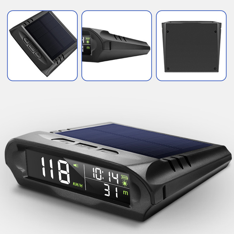 Electronics Gadgets Wholesale - Auto GPS Tachometer Mit Solar Lade