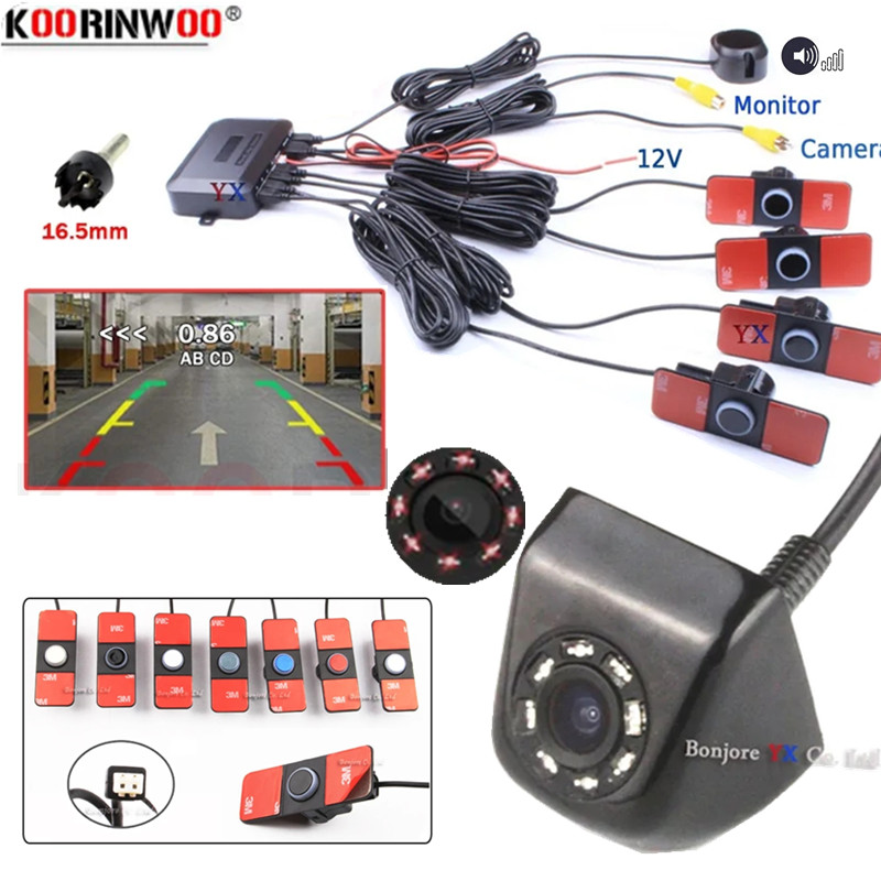 Electronics Gadgets Wholesale - Parktronic Assistance Auto 4-Rückradar-Erkennungsgerät Rückfahrkamera Elektronisches