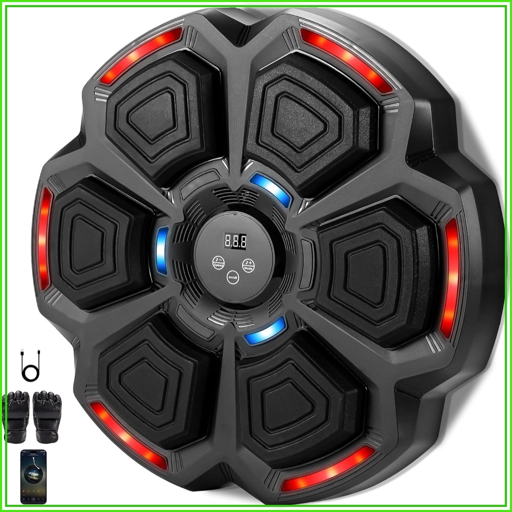 Led Gloves Music - Interaktive Musik-Boxmaschine mit Handschuhen, Wandmontage, 9