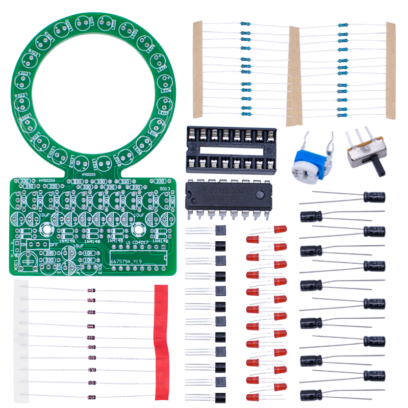 CD4017 Ring-Gradient-LED-Laufl – Diy Electronics Gadgets Bewertung und Preis