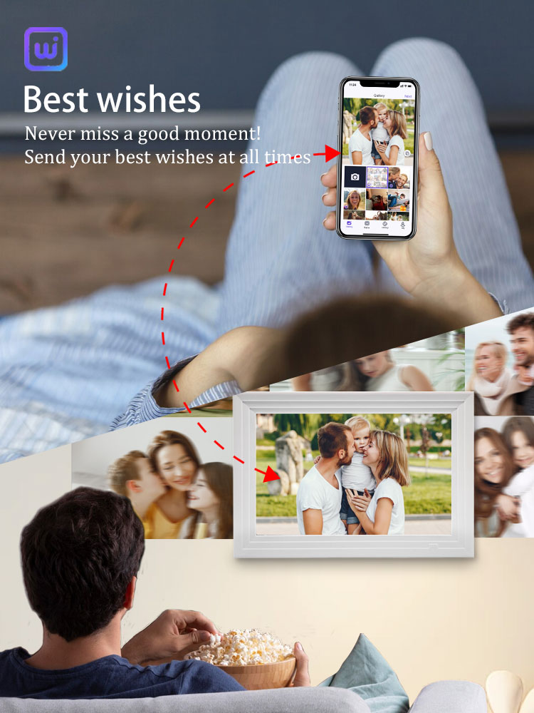 10,1-Zoll-WiFi-Digitalfotorahm – Digital Photo Frame Wifi Bewertung und Preis
