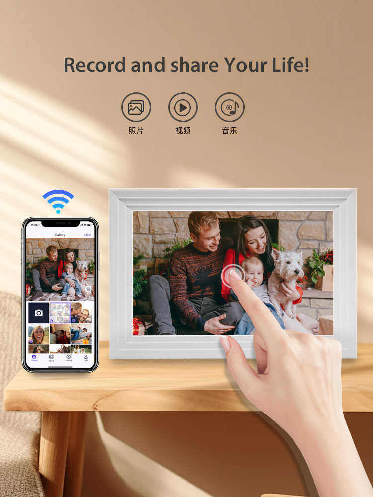 10,1-Zoll-WiFi-Digitalfotorahm – Digital Photo Frame Wifi Bewertung und Preis
