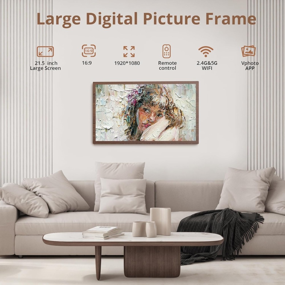 JHZ für NEUEN Großformatigen D – Digital Photo Frame Wifi Bewertung und Preis