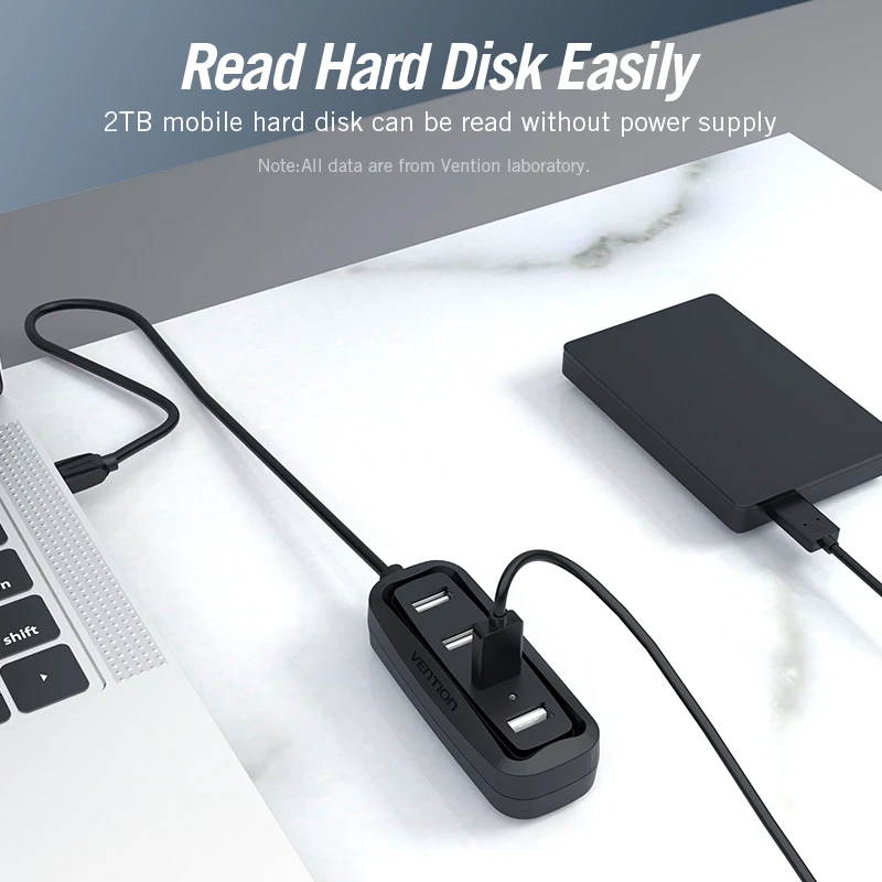 Vention USB 2.0 HUB 4-Port mit – Electronics Gadgets Wholesale Bewertung und Preis