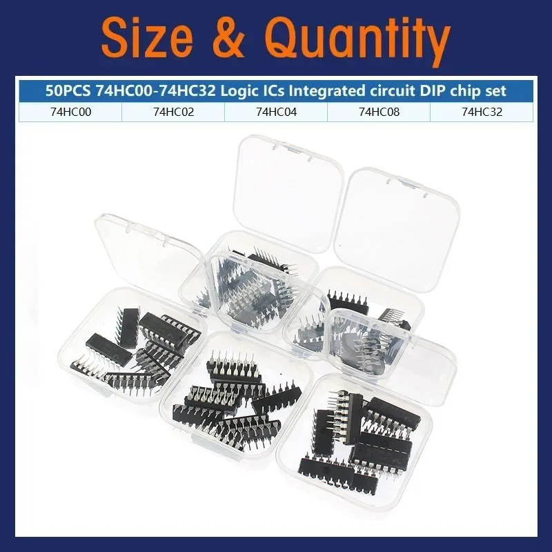 50PCS 74HC/74LS Logic IC Sorti – Diy Electronics Gadgets Bewertung und Preis