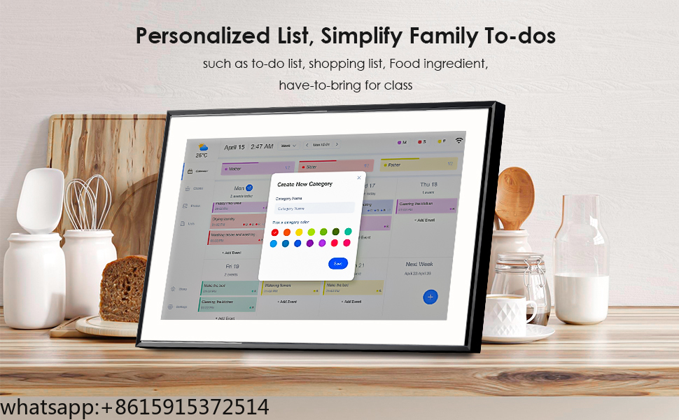 TCDSTARSmart Kalender-Digitale – Digital Photo Frame Wifi Bewertung und Preis